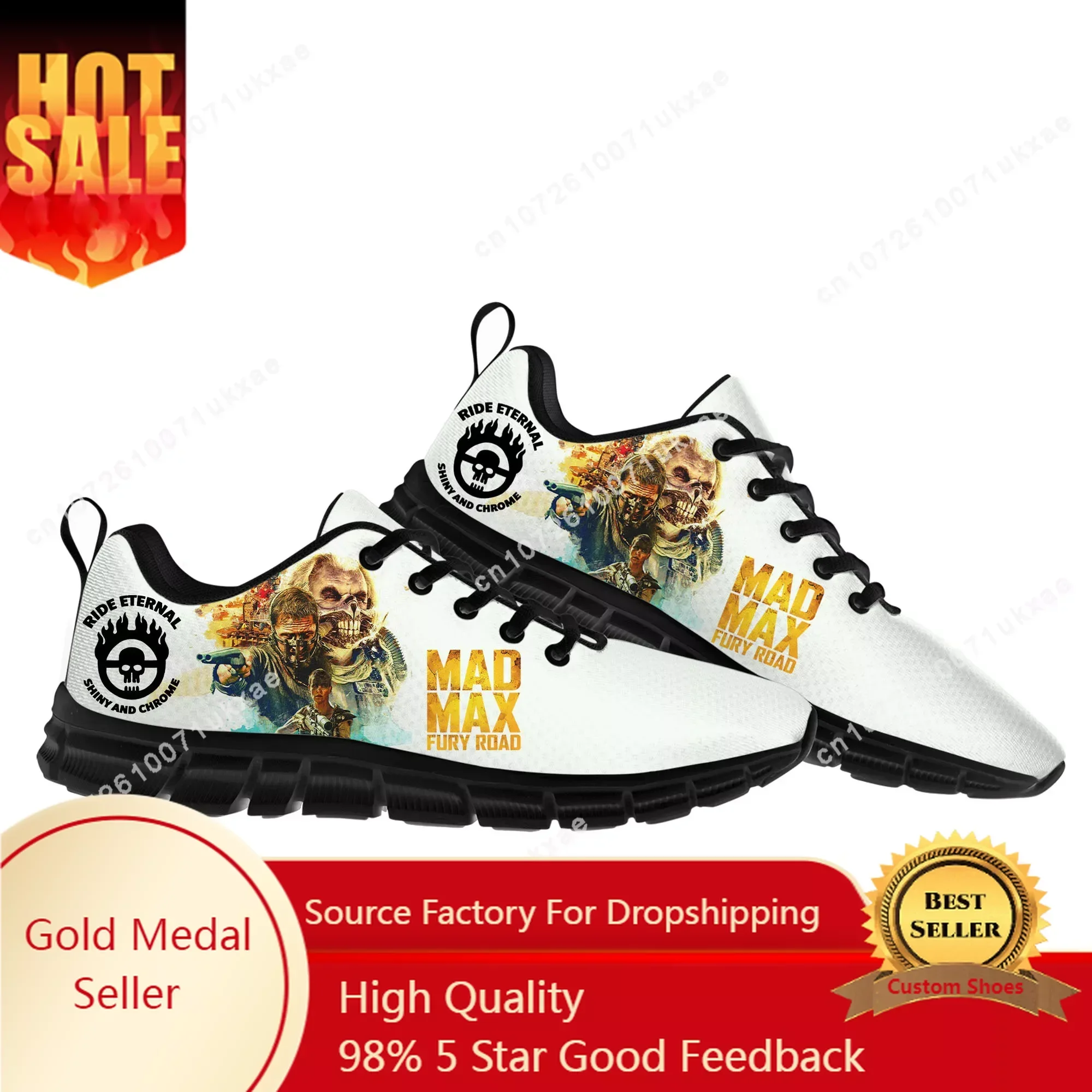 Mad Max Fury Road Sports Shoes Mens Womens Teenager Kids Children Sneakers High Quality Tom Hardy Casual Sneaker Custom Shoes