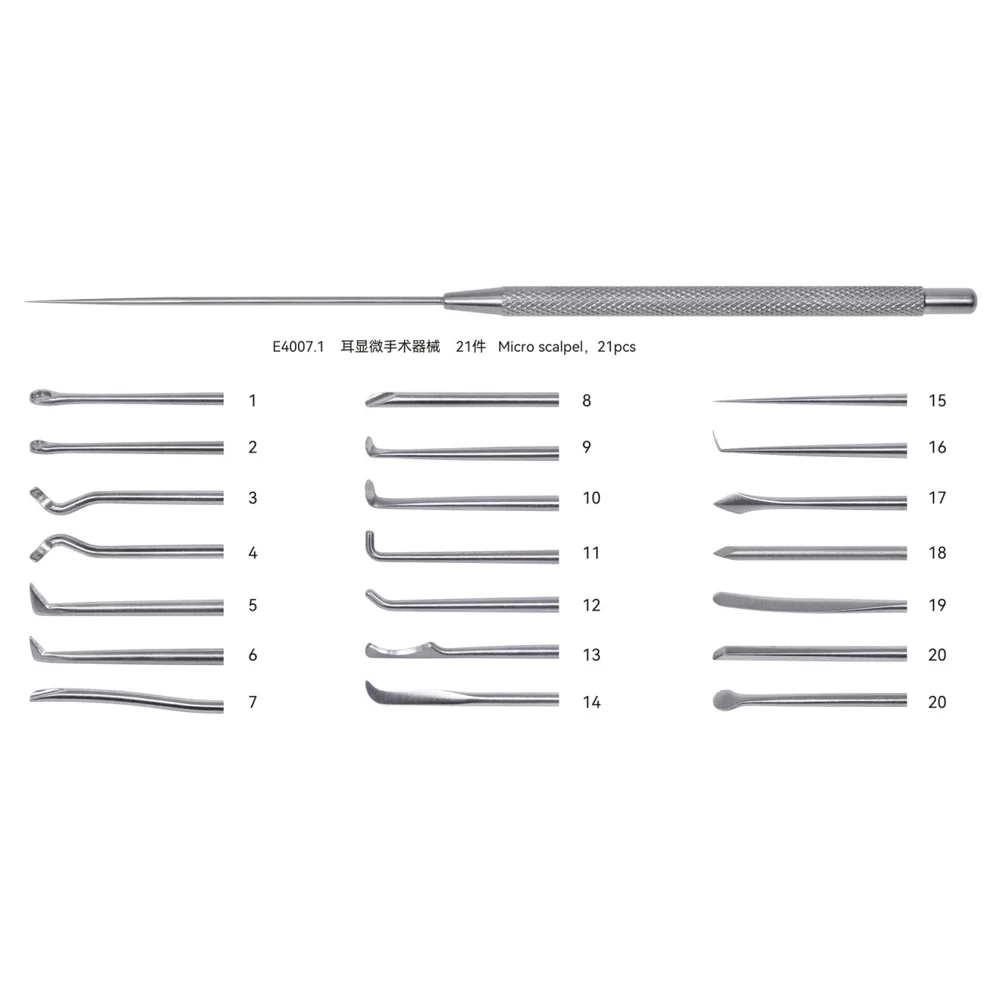Factory Direct Good Quality Otoscopy Instrument 21pcs Sets Micro