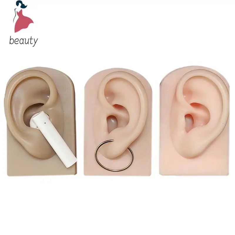 1Pc Silicone Ear Nose Lip Model Professional Practice Piercing Tools Earring Ear Stud Display Tools Can Be Reused Body Jewelry