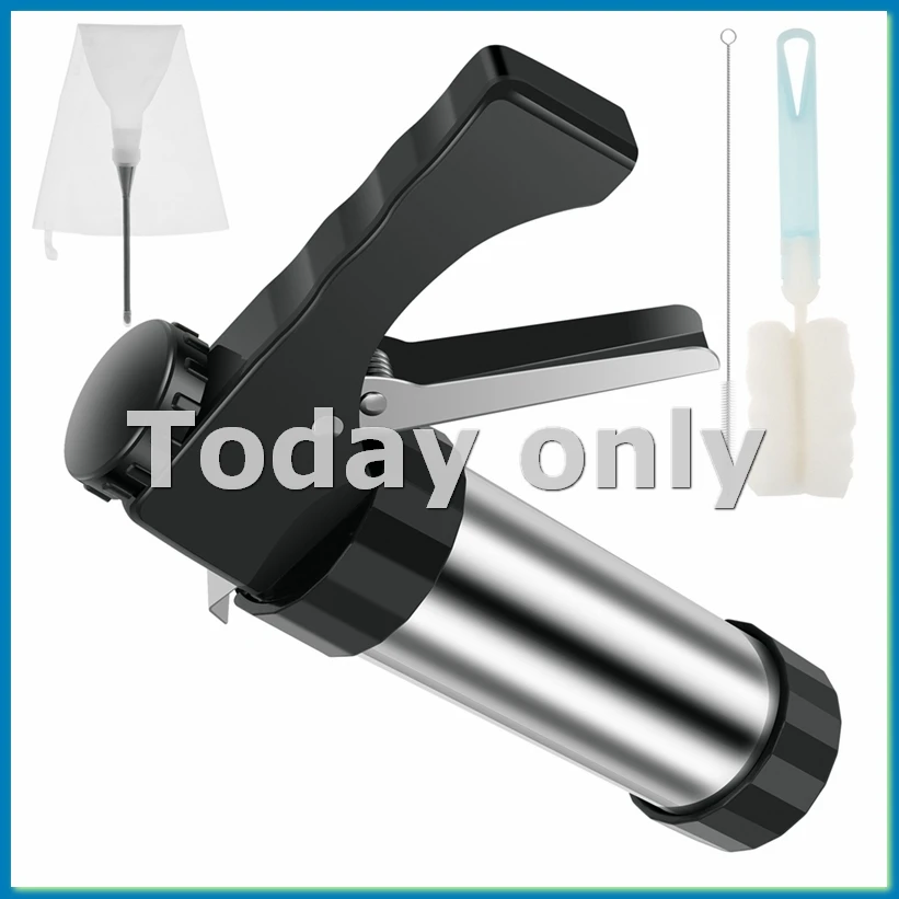 

Машина для изготовления чурро Churrera Набор для изготовления чурро из нержавеющей стали с 3 различными наконечниками Насадка для труб Hollow-A25R