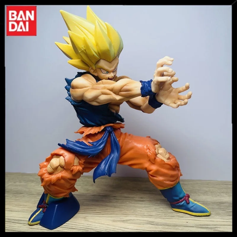 Anime Dragon Ball Shock Wave Action Figure Goku Peripheral Collection Hand-Made Chassis Car Decoration Model Toy Kid Gift