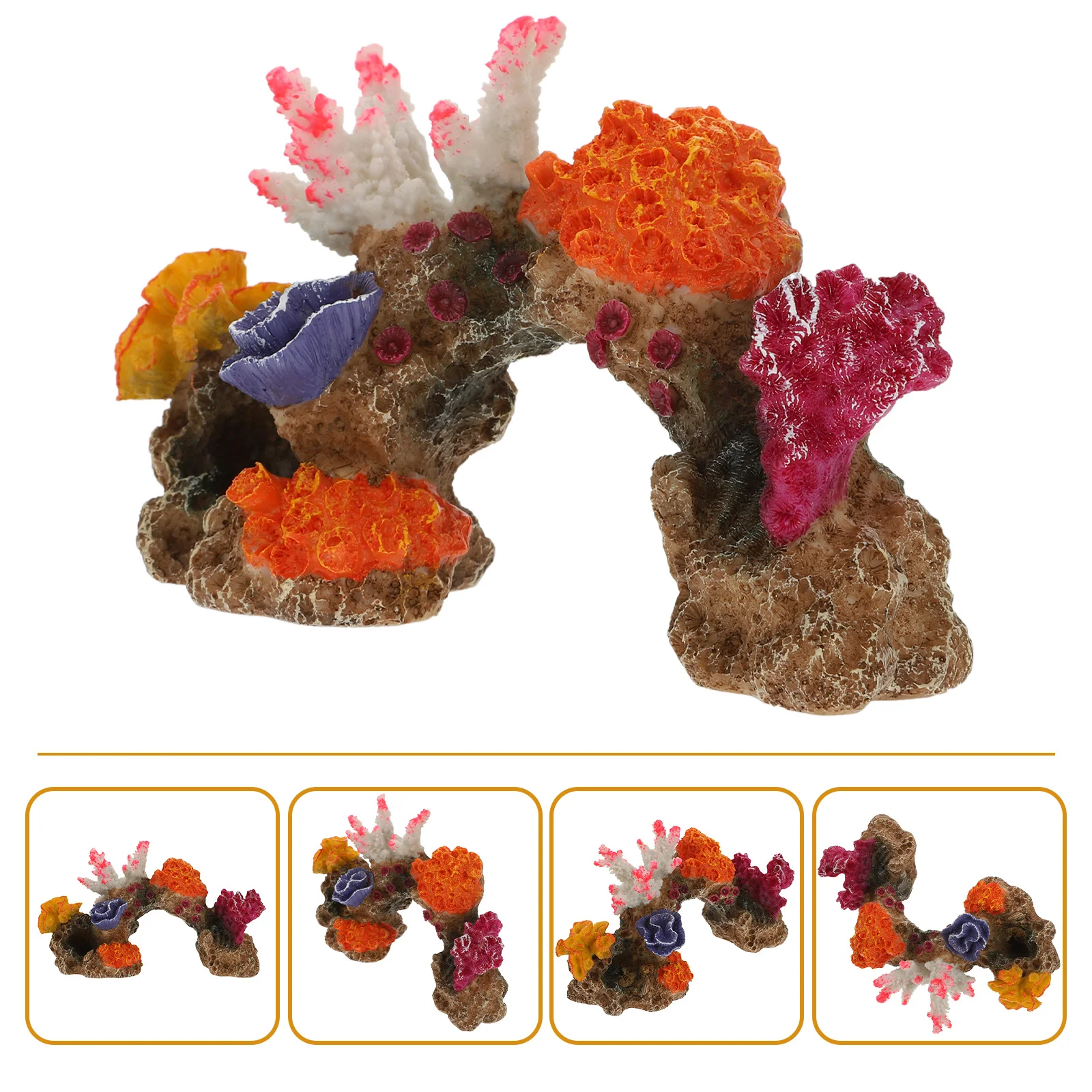 

Coral Rockery Resin Fish Tank Decor Aquarium Landscape Artificial Hill Ornament Fish Tank Accessories Aquarium Decor