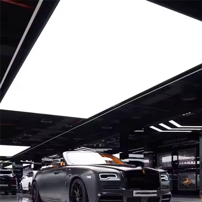 Customized Slim UV Soft Film LED Light Box Dimmable Cold White Light Waterproof for Workshop & Car Beauty Station Ceiling