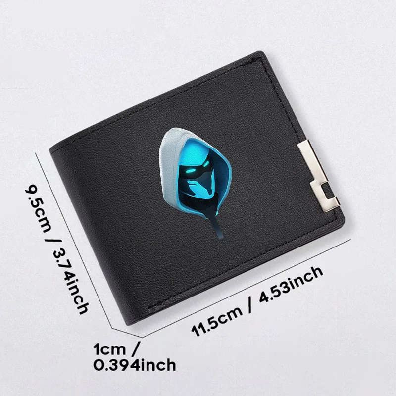 Cartera de PU para hombre con diseño oculto NINJA, ligera y delgada, duradera, accesorios de moda de estilo empresarial para uso diario