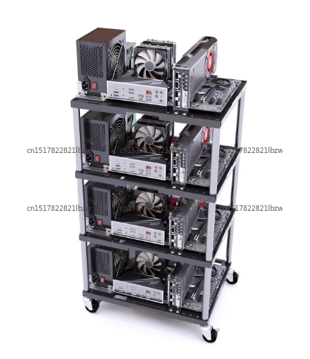 Stackable, removable, multi-layer computer case, open bracket, server room studio