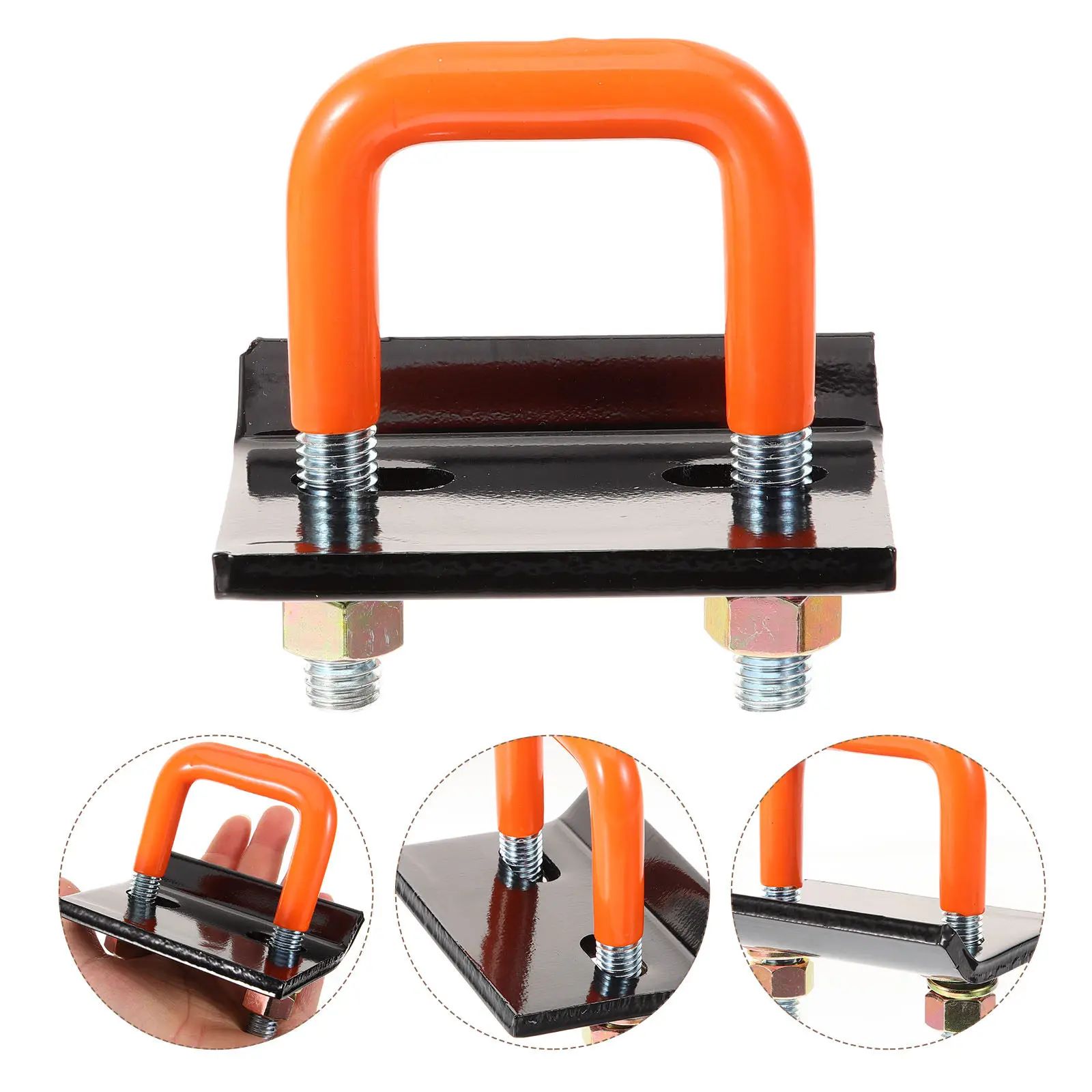 

Усиленный зажим-фиксатор для прицепа, стабилизатор от вибрации, цельнолитая резиновая втулка, инструмент для крепления прицепа из углеродистой стали