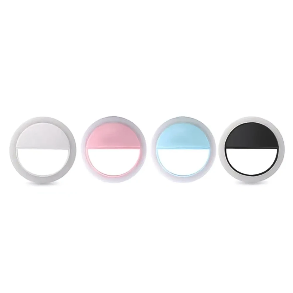Built In Battery Easy To Use Mini Mobile Phone Ring Light LED Beads LED Self Timer Ring Light LED Self Timer Ring Light Beauty