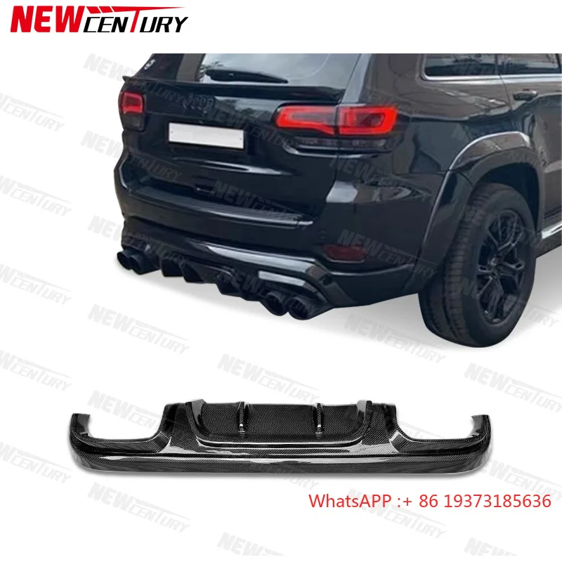 Grand Cherokee Carbon Fiber Rear Lip, Suitable for 2014-2023 Grand Cherokee Modified Carbon Fiber Rear Diffuser
