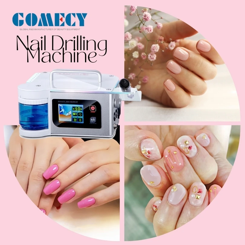 Elektryczna frezarka do paznokci STLF, importowana z Korei, do manicure i pedicure, z końcówką do frezowania.