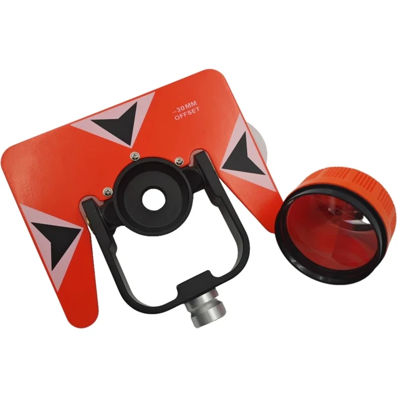 High Quality Red Single Prism For Nikon South Trimble For Top-con For Sokk-ia Total Station Prisms Surveying AK18 With Soft Bag