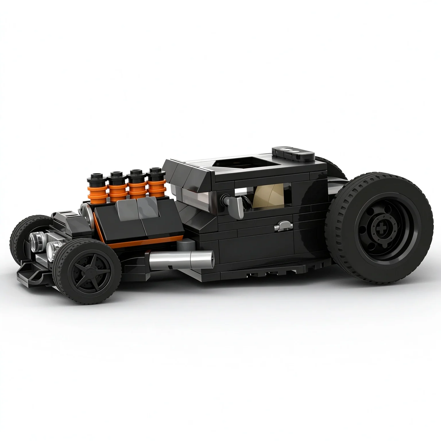 PolaDeer MOC 219PCS 1920s Ratrod  Vintage style Building Blocks DIY Assembly Model Intellectual Toy Brick Boyfriend Birthday Gif