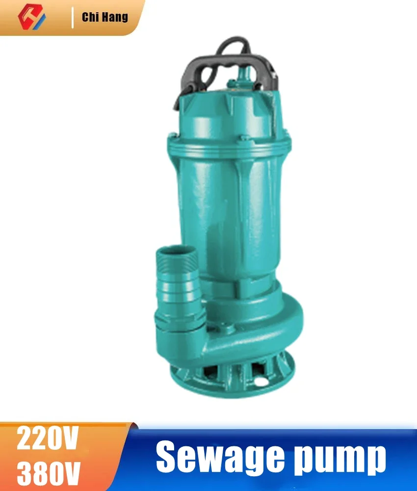 Sewage Pump Sludge Sewage Pump Household 220V380V Sewage Suction Farmland Irrigation Fish Pond Pump All Copper Brushless Motor