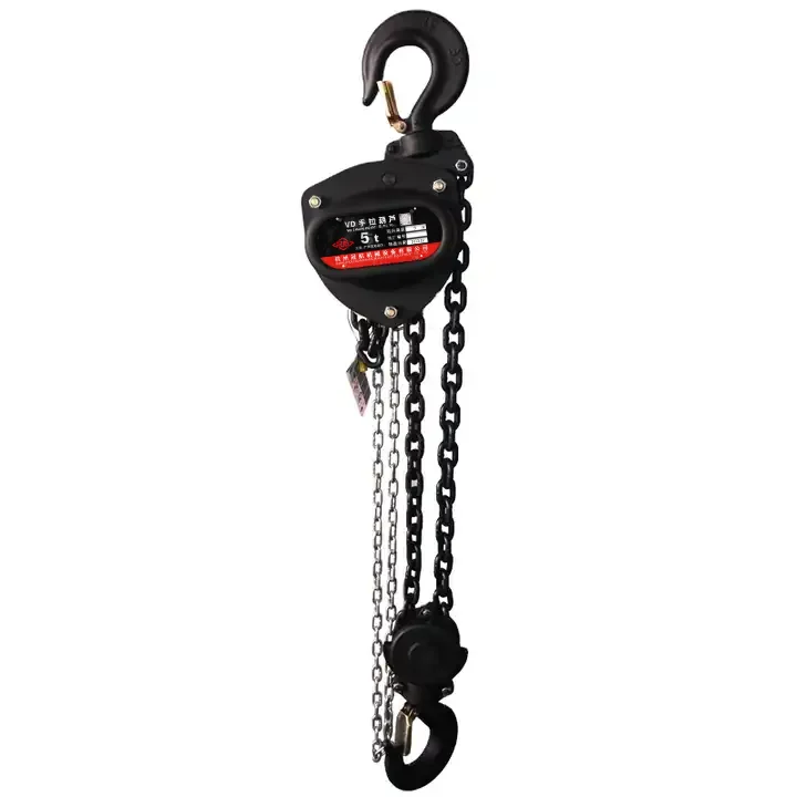 

5 Ton Manual G80 Chain Hoist Triangular Chain Block Double Brakes Hand Hoist