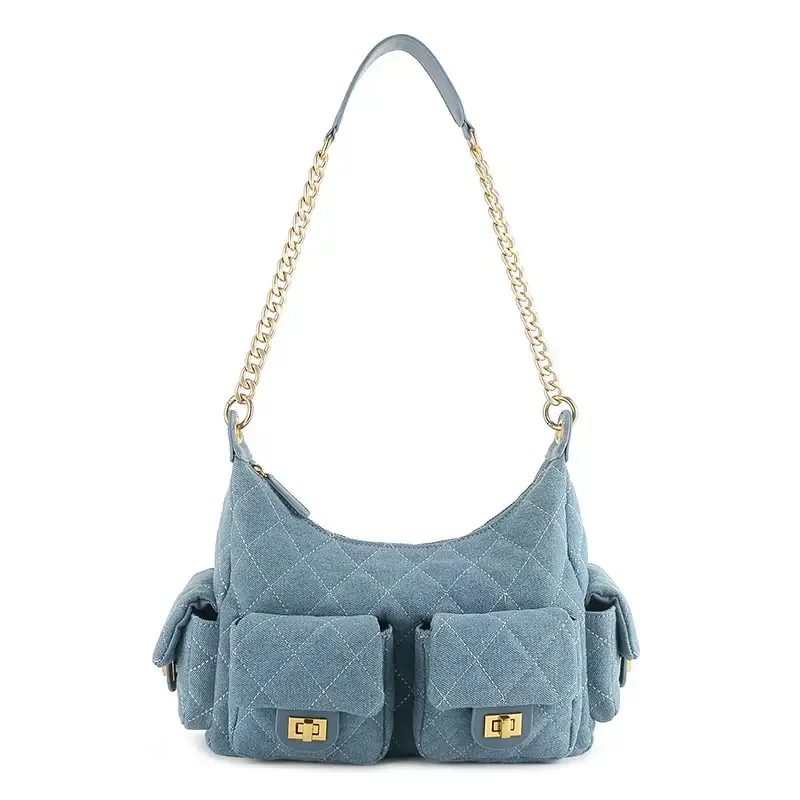 

Large Capaci Tote Bag Women's Korean Sle Commuter Bag Ain LWJ25AS957 Urban mat Sle Nylon Material