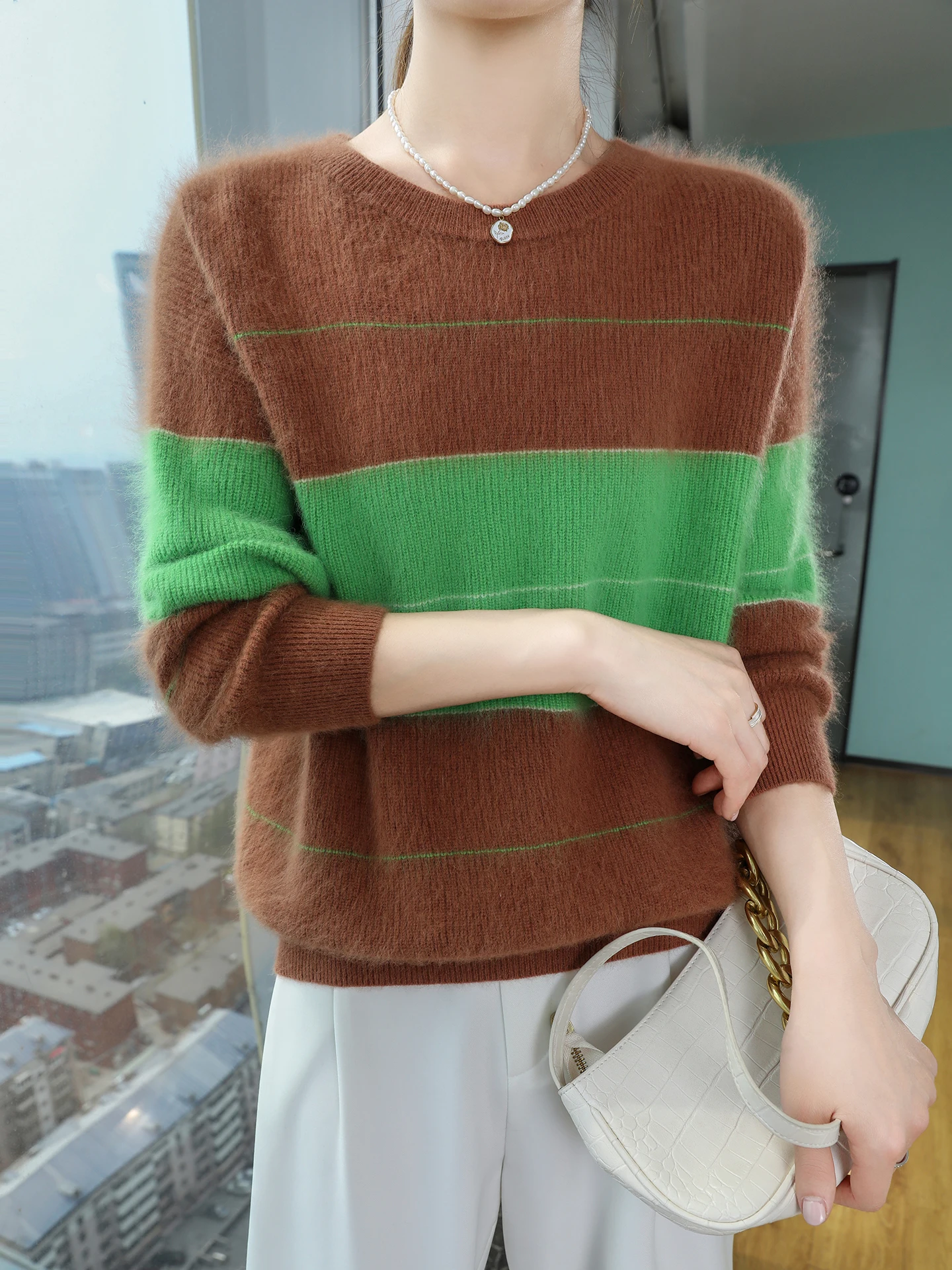Otoño e Invierno lana de visón - Cashmere Sweater Formal reseña y precio
