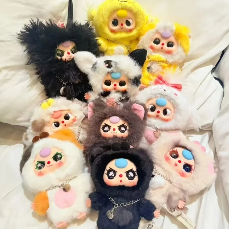 

Аутентичные детские три кота, собака, слепая коробка, модные игрушки, милая кукла, рюкзак, подвеска, украшение для рабочего стола, подарок на день рождения, в наличии