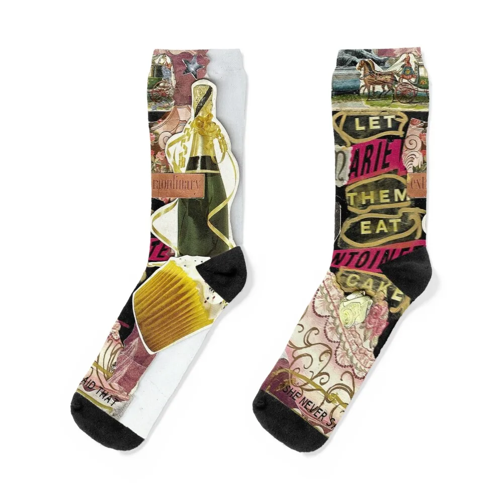 

Marie Antoinette(Let Them Eat Cake) Socks heated colored cotton Running Socks Women Men's