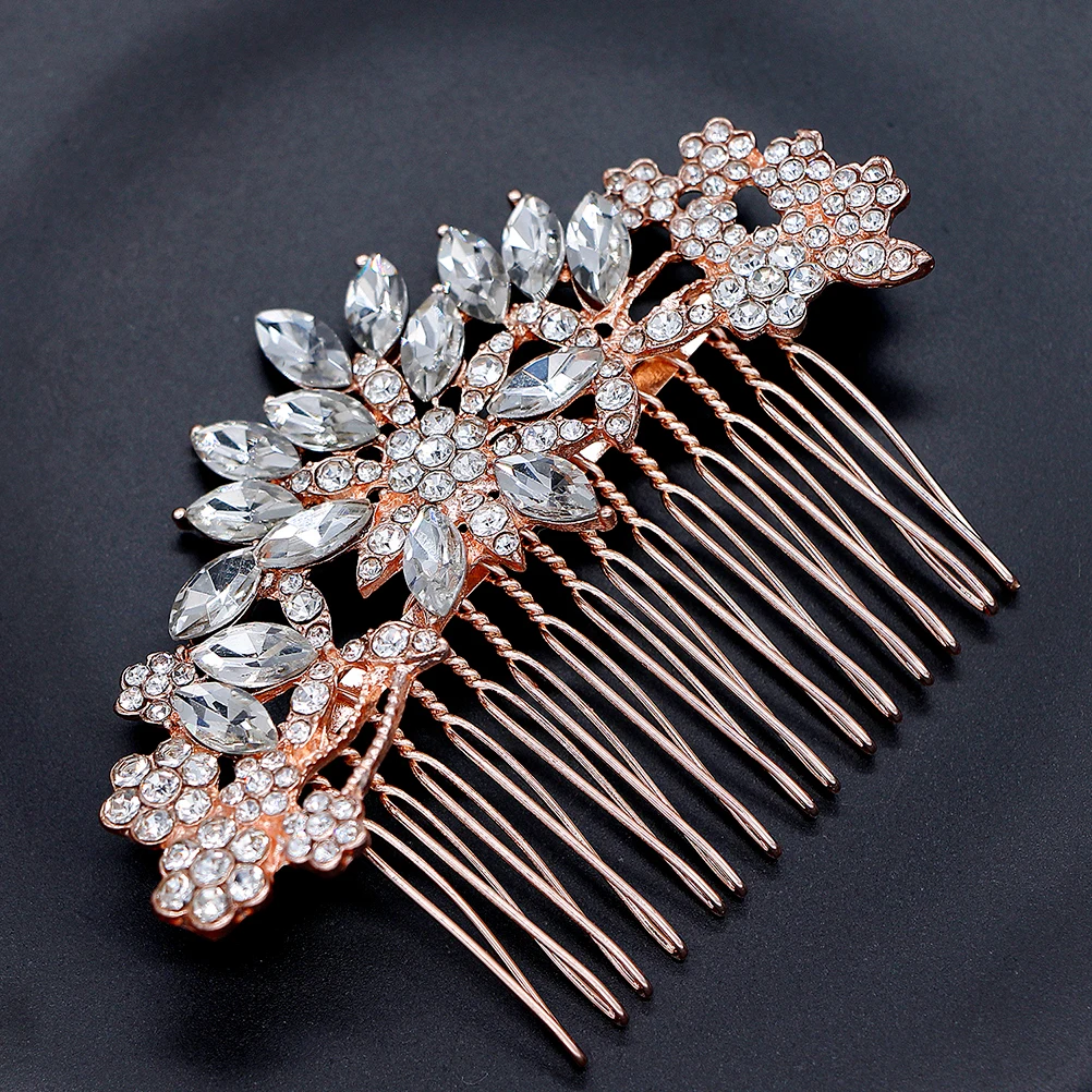 

Bridal Hair Combs Rhinestone Alloy Rhinestone Haircombs Women Wedding Party Elegant Hairstyle Hairpins For Bridal Styles