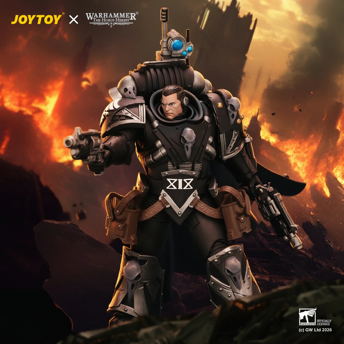 

JOYTOY Warhammer "The Horus Heresy" 1/18 Action Figures Raven Guard Kaedes Nex, the Blood Crow with Fulcrum hand cannons