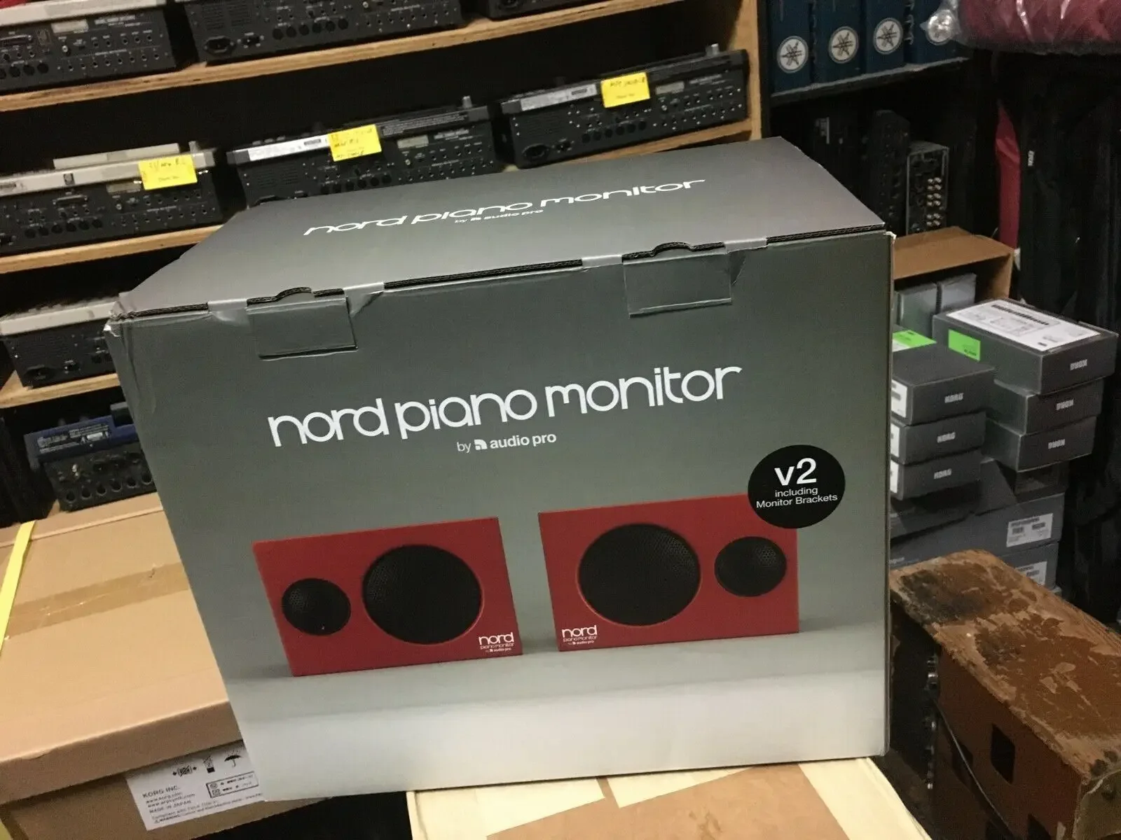 Nord Monitors For PIANO /GRAND ,V2 With Mounting Brackets MINT ARMENS