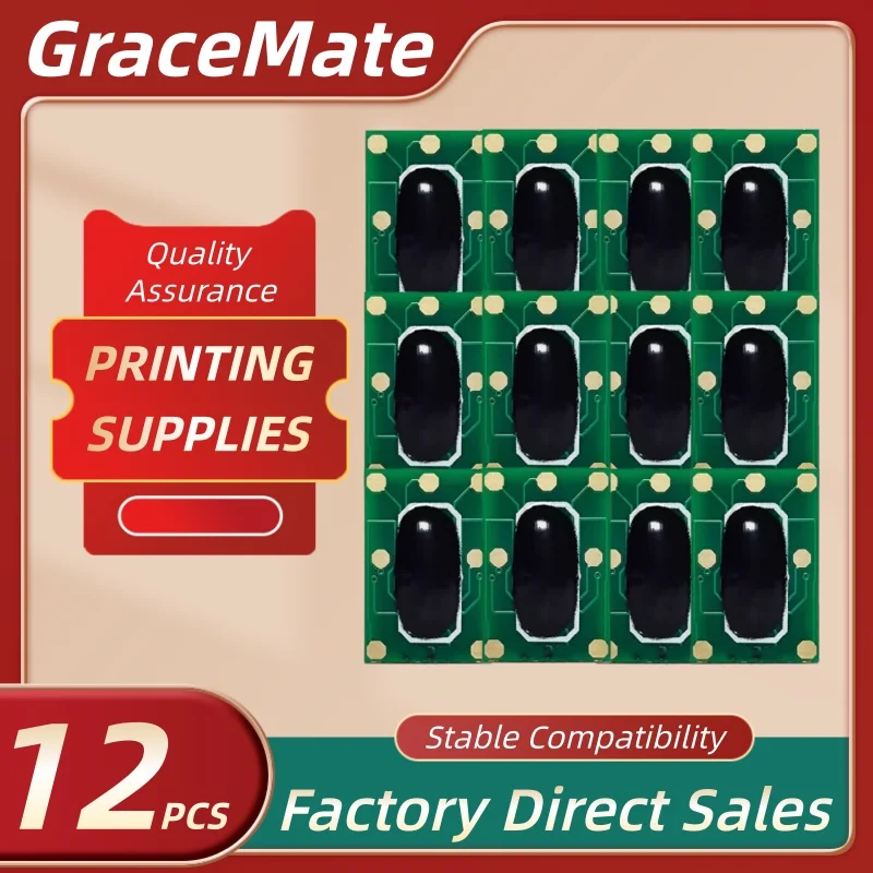 

Чипы для тонер-картриджей GraceMate (12 шт.) для Okidata C532dn C542dn MC573dn MC563dn, OKI C532 C542 C573 C563 (46490608, 46490607, 46490606, 46490605)