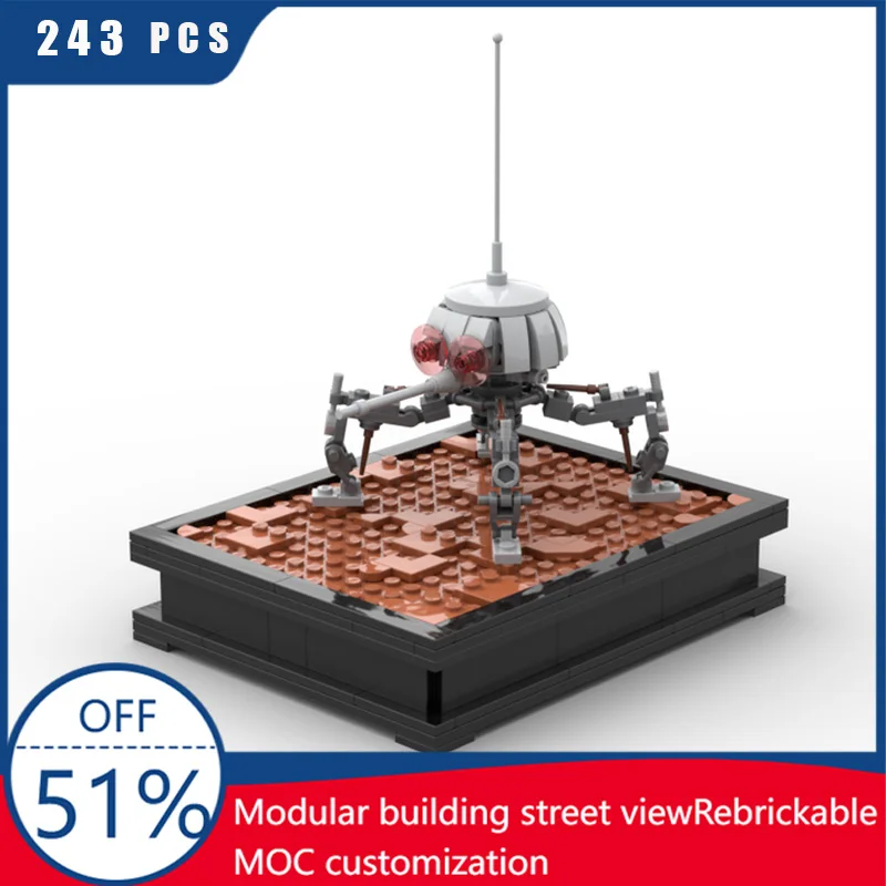 

243 шт. MOC Star Battle, мини-карлик, паук, дроид, модель, строительные блоки, кирпичи, сделай сам, креативная сборка, развивающие игрушки, подарки для детей