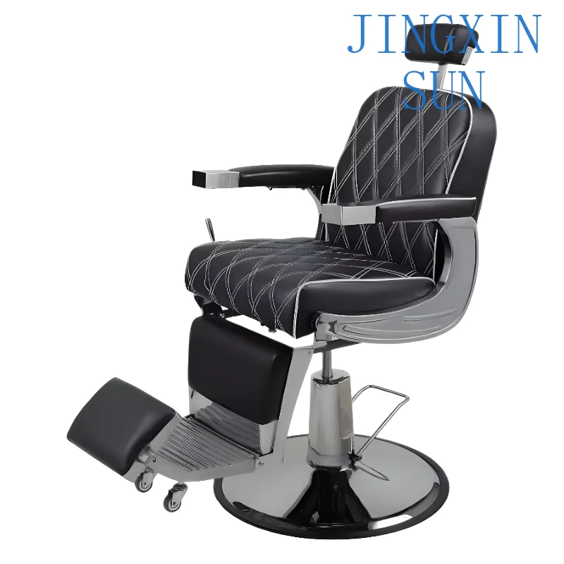 Barber Chair for Men Hair Salon Retro Oil Head Large Lifting Chair for Perm Dyeing Hair Treatment Barber Shop Equipment