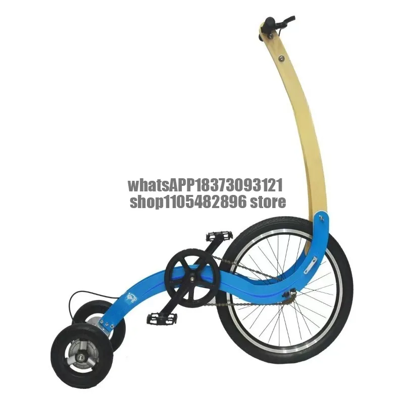 Standing and riding car Standing three-wheel seatless half-bike creative travel