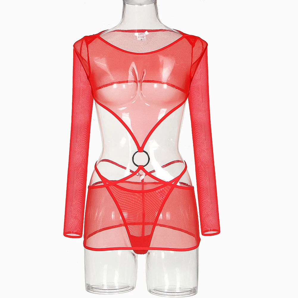 Bequeme Dessous, durchsichtige Dessous für zu Hause, zum Schlafen, geeignet für zu Hause, Damenunterwäsche, alle Jahreszeiten tragen für den Strand