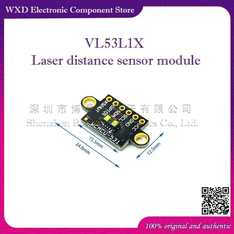 VL53L1X Laser Distance Measurement Sensor Module Time of Flight Distance Measurement 4m Distance Measurement