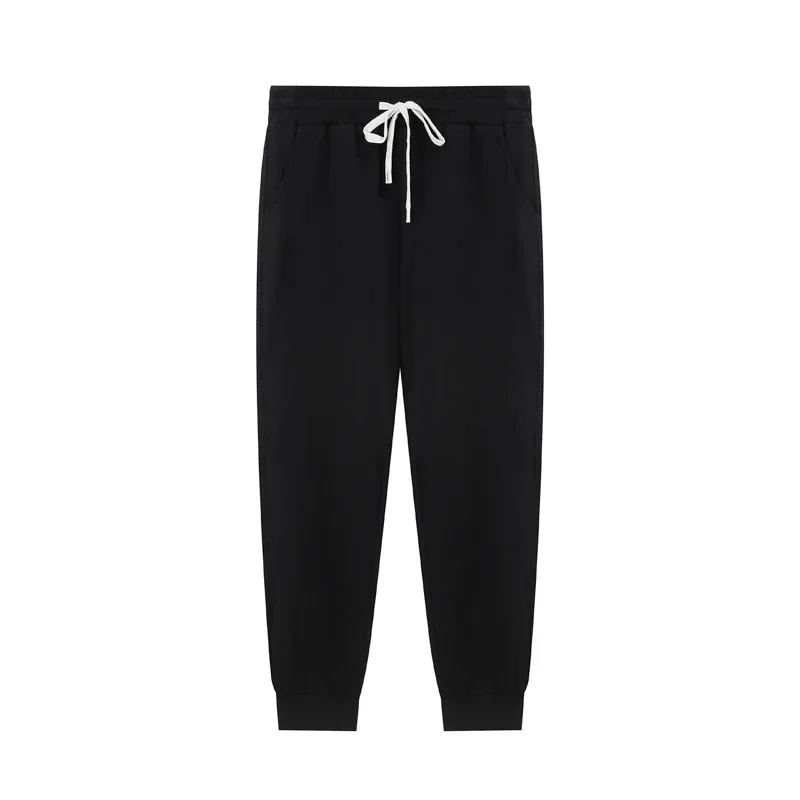 

Pop Japanese New Fashion Men's Autumn 300g Cotton Vintage Trousers Casual Trendy Solid Color Straight Sports Sweatshirts Pants M