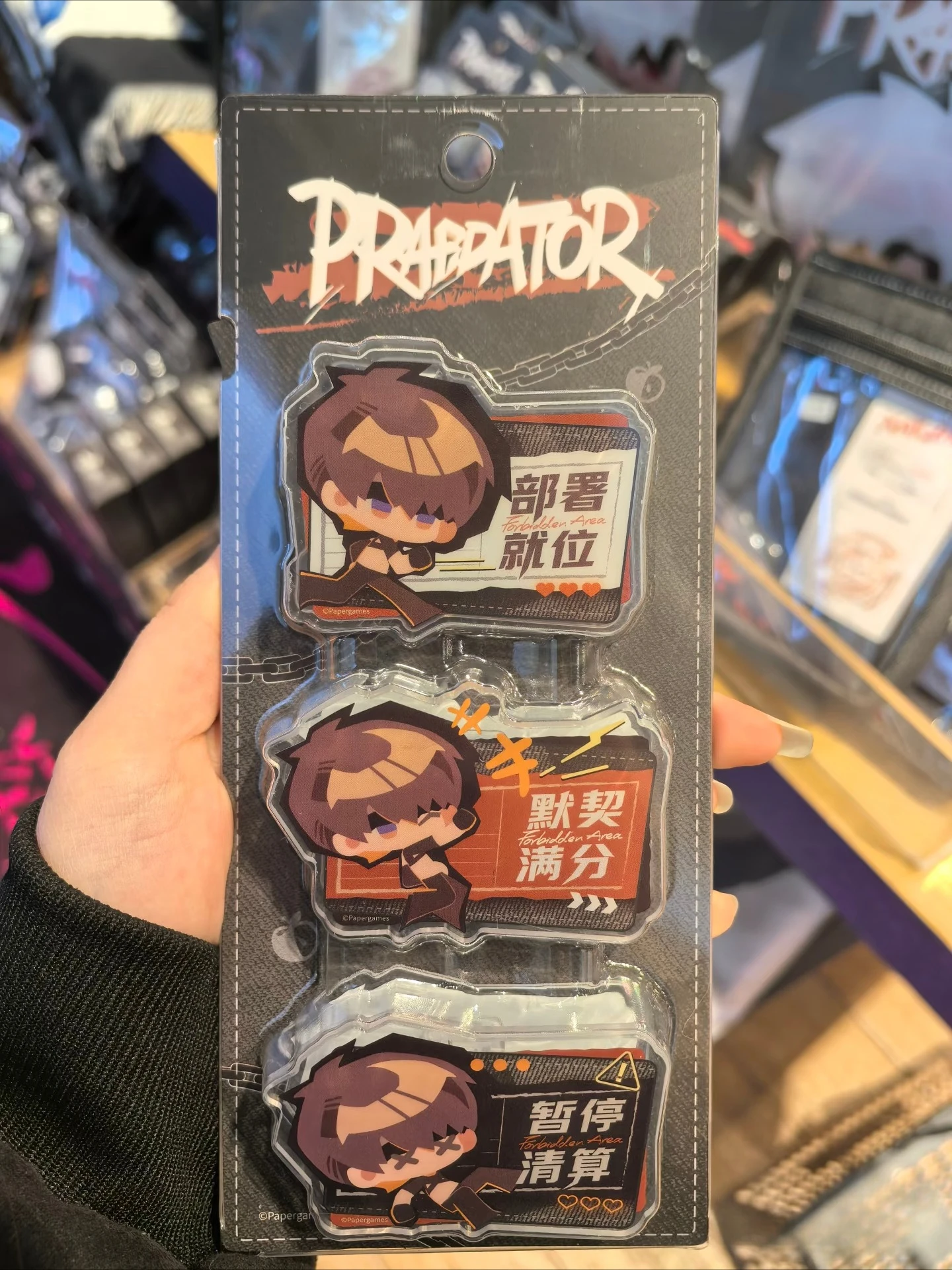 재고 있음 공식 러브 앤 딥스페이스 [금지 지역 밀봉] 실루스 자비에르 칼렙 제인 라파엘 토트백 모자 폴더 카드 펜던트 썸네일 3