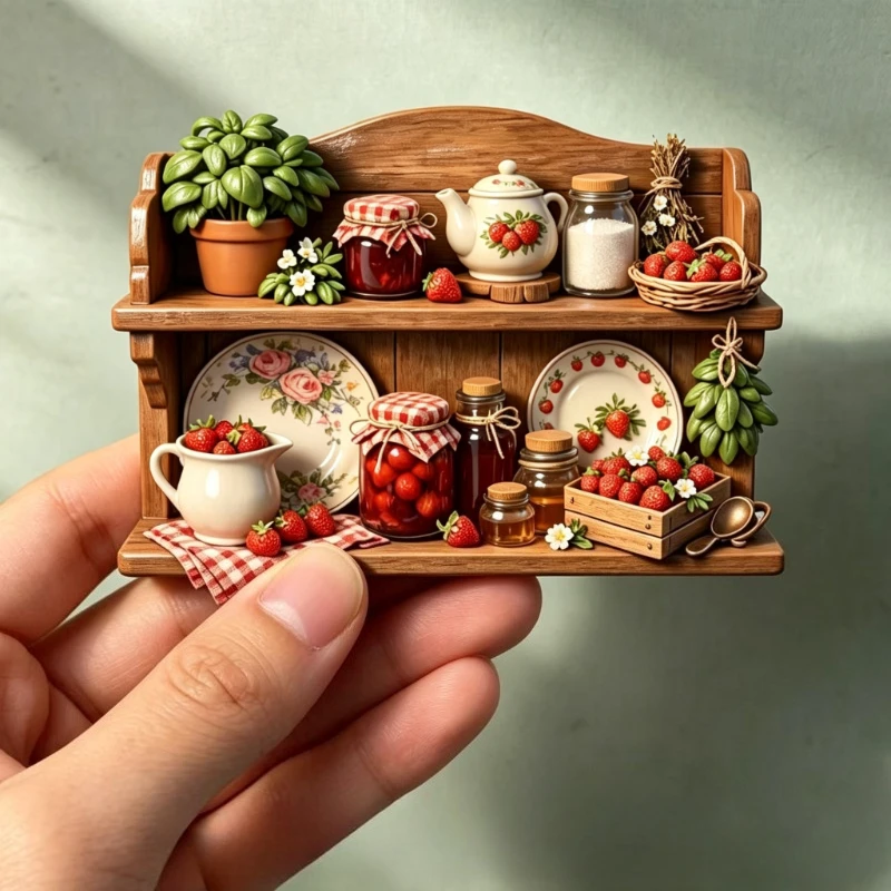 3D Relief Fridge Magnet Cute Resin Refrigerator Decor Mini Kitchen Ornament Warm Winter Decor Christmas Gift New Year Home Decor