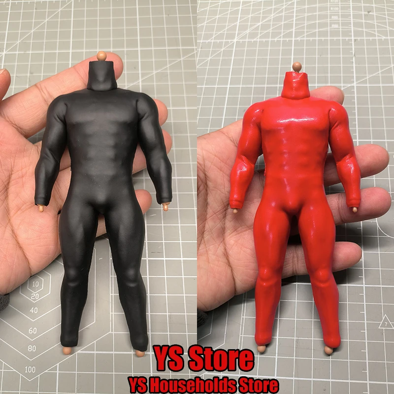 

(Только кожаное боди) VTOYS 1/12, мускулистый боди, черный, красный, плотный цельный комбинезон, аксессуар для одежды для мужского декора тела 6 дюймов