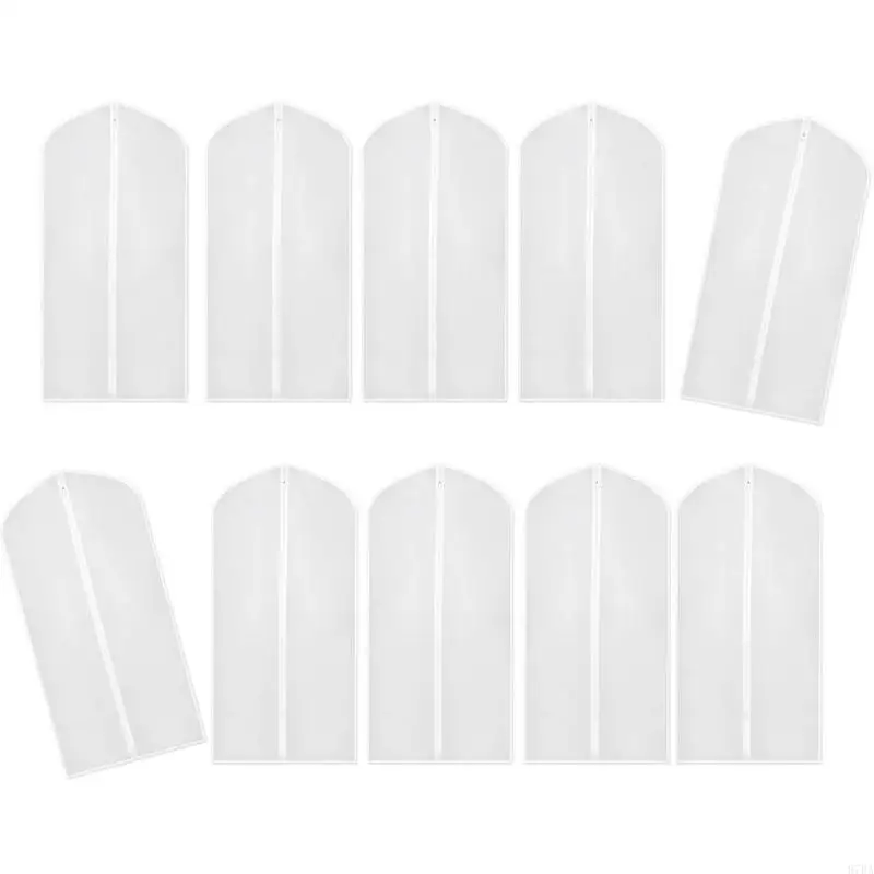 

97BA Set of 10 Breathable Clothes Storage Bags for Seasonal Wardrobes Protective