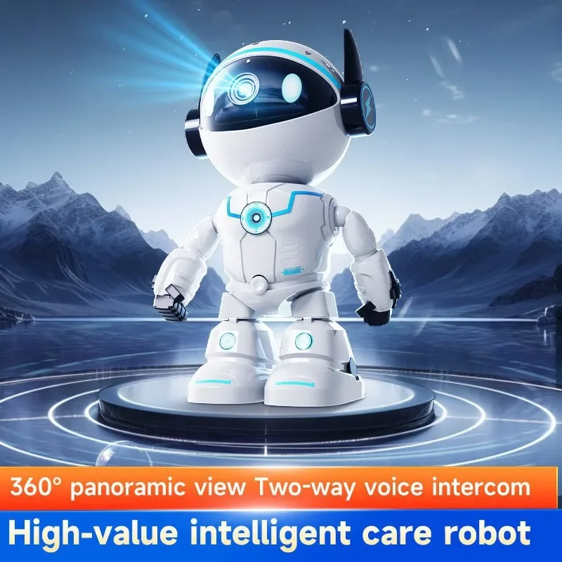 5MP Robot IP Camera Wifi PTZ Indoor Home Security Camera Two-way Audio Surveillance Invisible Lens Tracking Indoor Baby Monitor