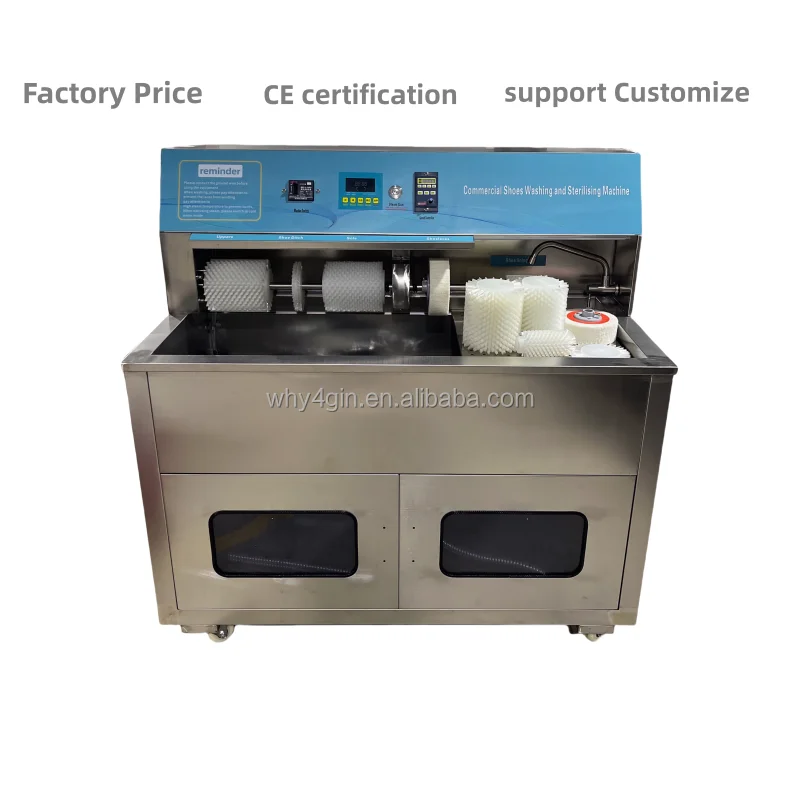 CE Quality Electric Shoe Washer Drying Machine Stainless Steel Housing Factory Price with Superior Quality Shoe Cleaning Device