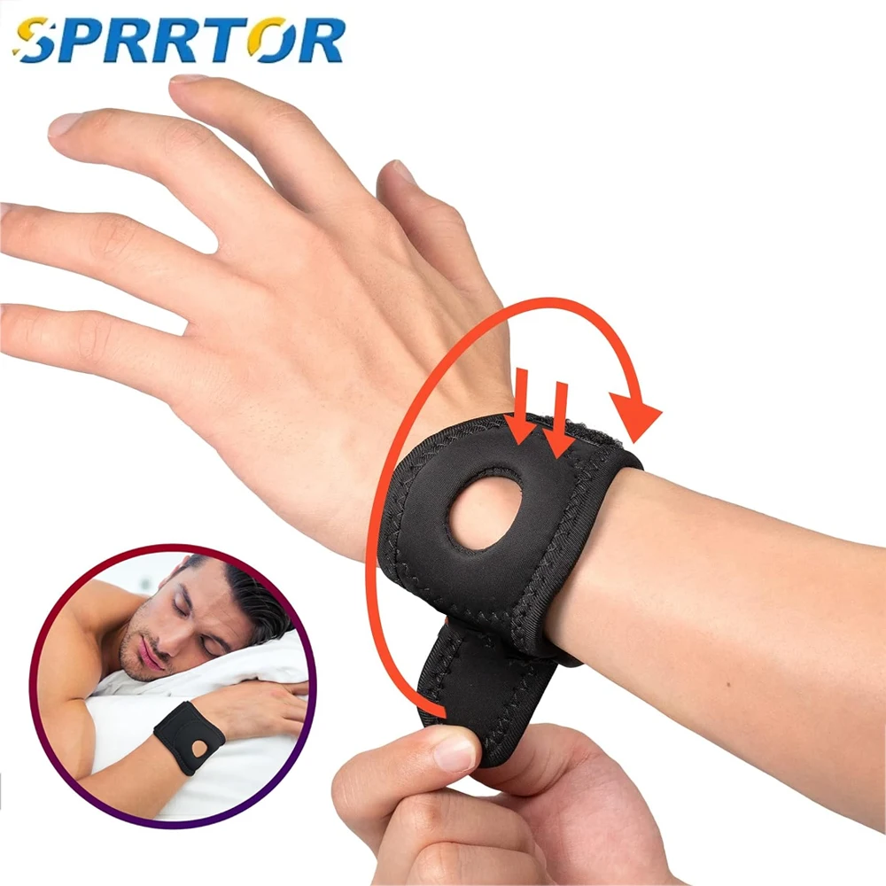 1/2pcs TFCC Wrist Brace Ulnar Wrist Brace with Compression Rring Pad for Ulnar Sided Pain,TFCC Tear, Repetitive Wrist Use Injury