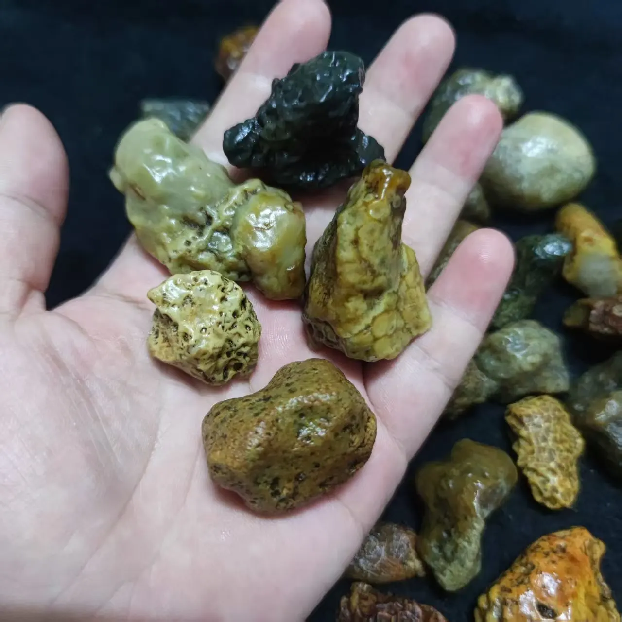 22pcs/lot Gobi raw stone big size pendants no holes natural stones for jewelry making