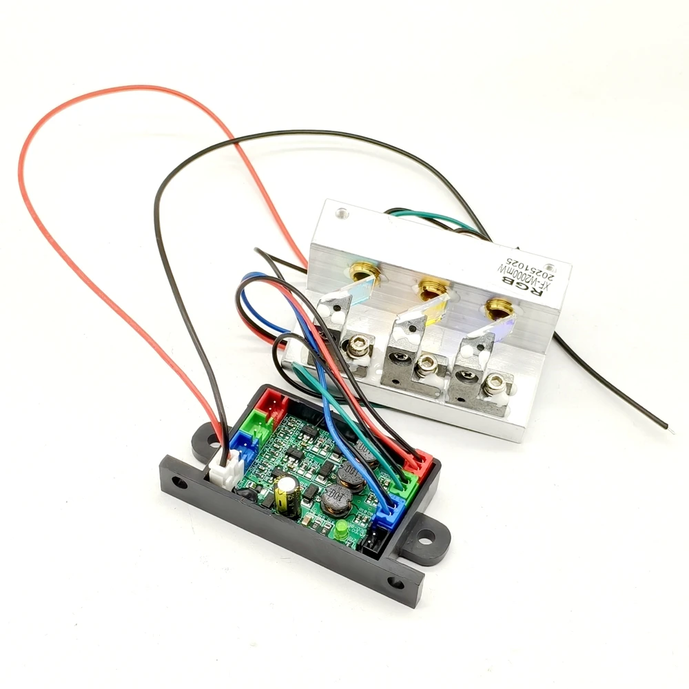 Lampu Laser Warna-warni RGB 2W Merah/Hijau/Biru Modul Laser Panggung Kontrol Analog 12V