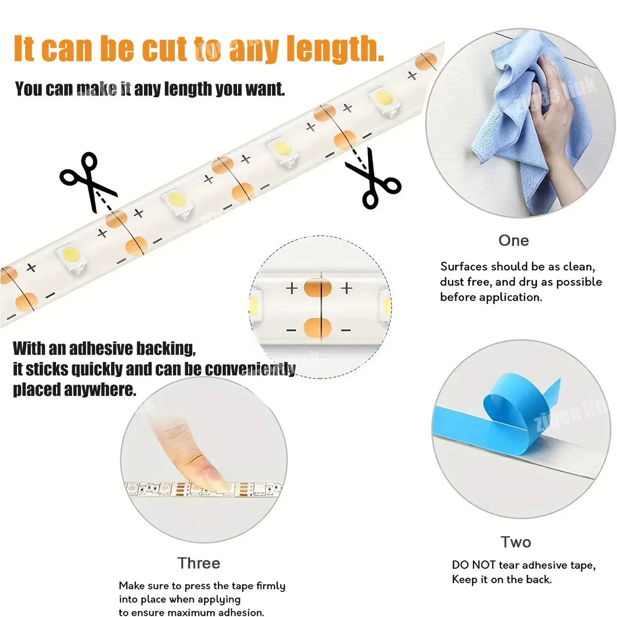 5V LED Light Strip USB Hand Wave Sensor Switch Dimmable Flexible Night Lights For Backlight Kitchen Mirror Cabinet Stair Decor