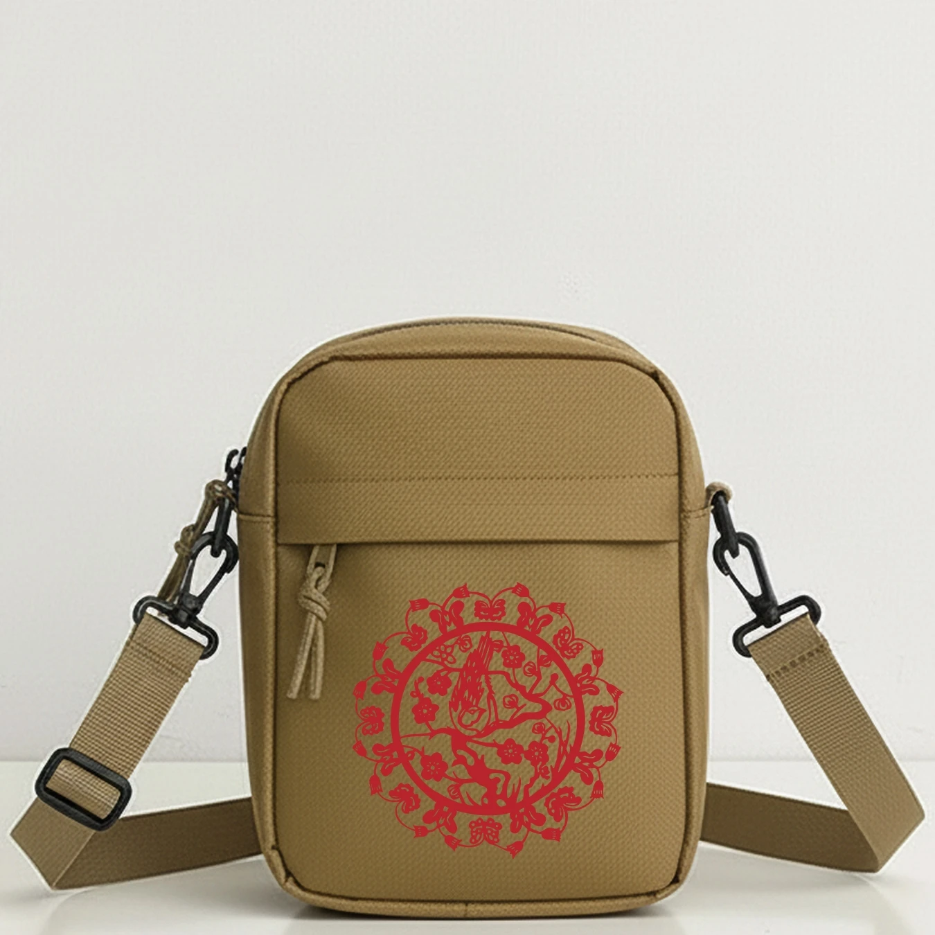 Fashionable Deer Print Crossbody Bag for Men Women, Adjustable Shoulder Strap, Large Capacity, Stylish Daily School Travel