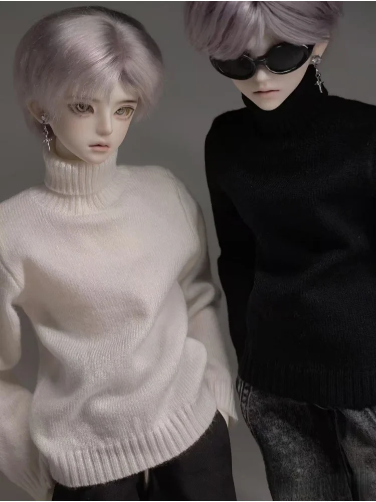 

BJD Doll Clothes For 1/4 Doll White Black Grey Sweater Dolls Clothing Accessories(No Doll)