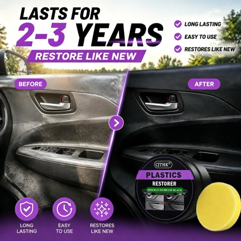 Car Plastic Restorer Back To Black Gloss Auto Interior Leather & Panel Renewal Wax Coating Agent Auto Polish And Repair Coating