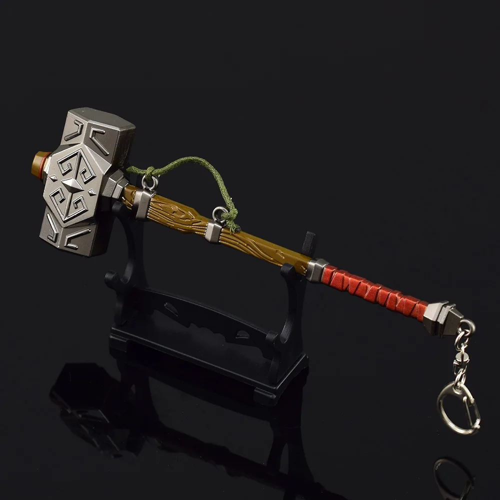 Modelo de Arma de Metal Decoração Artesanato, Brinquedo Periférico, Link Sledgehammer, LoZ Respiração da Natureza, Lágrimas do Reino Jogo, 18cm