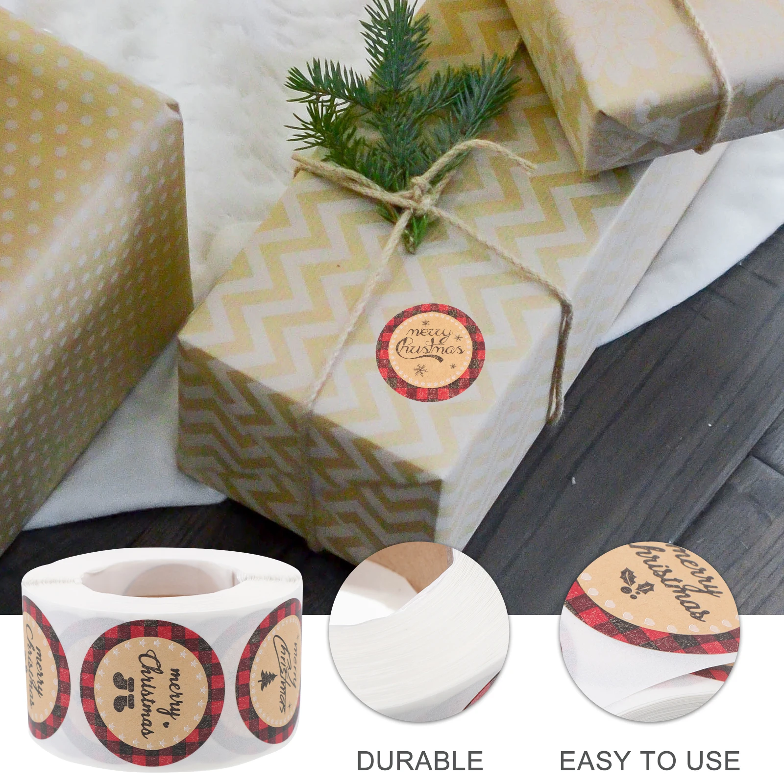 

Paper Seal Label Sticker Christmas Decoration Sealing Packing Bag Stickers Winter