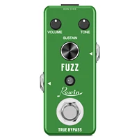 Rowin-Pedal de efecto de guitarra Fuzz Pure Muff Style, volumen de frenesí masivo dinámico, Control de apoyo, Mini tamaño True Bypass LEF306