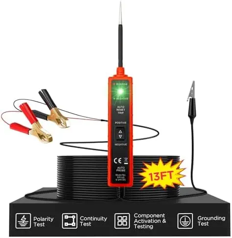 

Power Circuit Probe Kit 6-24V - Automotive Electrical Tester with LED for Short Circuit Detection