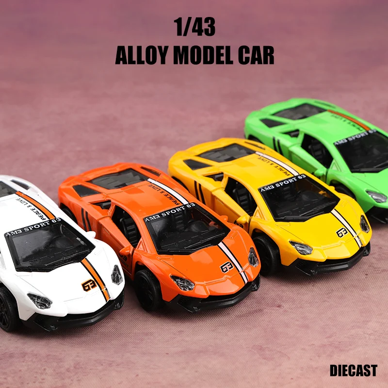 (Bagged) 1:43 Scale Racing Car Models, Children's Toys, Super Cool Color Combinations