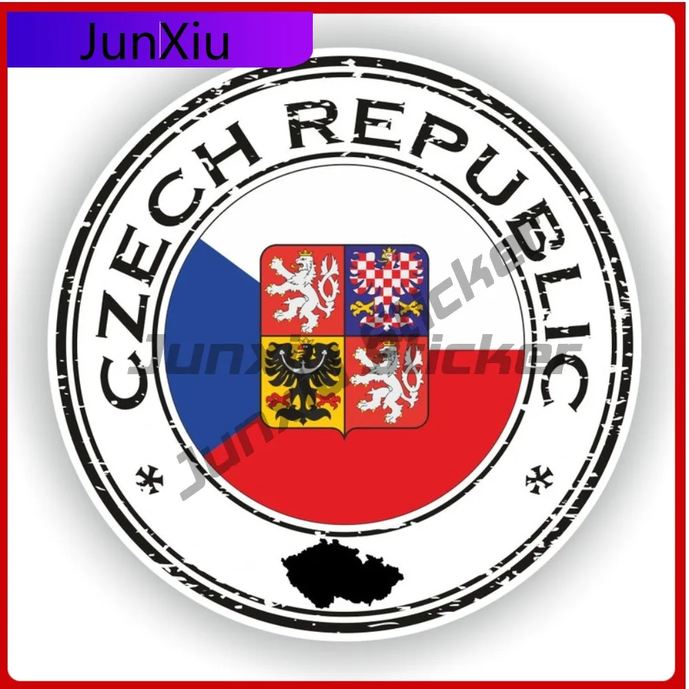 

Czech Republic Seal Round Flag Personality Auto Styling Detail Applied To Vehicle Exterior Bodywork And Glass